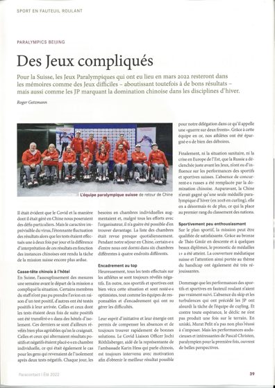 Paracontact été 2022